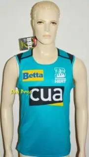 NWT - Brisbane Heat Jersey Mens BBL Training Singlet Cricket Australia Shirt