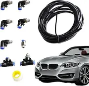 Automotive Vacuum Connectors,Stable Sturdy Air Hose Tubing | Air Lines Fittings Kit, Car Repair Tools for Brake System, Automotive, Truck