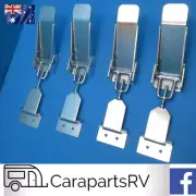 Pop Top Caravan & Camper Trailer Roof Clamps X 4 with 4 X J-Clips. Suits Jayco M