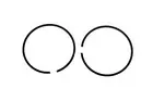 2x Piston Rings for Baumr-Ag SX62 62cc Chainsaw Chain Saw
