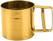 ABOOFAN Universal Baking Tool Handheld Flour Sifter Fine Mesh Strong Stable Easy to Hold for Sugar Cocoa