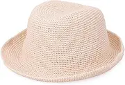 [CA4LA] Kashira TAM02715 Men's Medium Folding Hat, Washable, UV Protection, Casual, Smart Straw Hat, Straw Hat, Spring and Summer, Daily, Simple, Paper, Adjustable Size