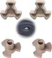 OHYER Set of 4 Microwave Turntable Coupler Coupler for Turntable Microwave Oven Turntable Microwave Turntable Coupler Replacement Drive Part for Microwave Stand Container