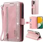 Wallet Phone Case for Samsung Galaxy A53 5G| Retro Matte 9 Card Holder Slots Zip