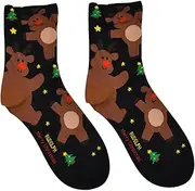 [Wzmzjy] Christmas Socks, Funny Gingerbread Socks for Travel, Birthday Party Supplies