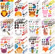Make Animal Face Stickers for Kids Toddlers 2 3 4 5 6 7 8 Years Ages Unicorn Bir