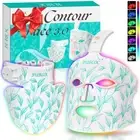 Red Light Therapy Mask Kit, 7+1 Color Near-infrared 850 Light for Neck & Deco...