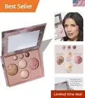 Artisan-Made Italian Baked Palette: Bronzer, Blush & Natural Finish Highlighters