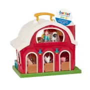 Battat Big Red Barn Animal Farm Playset - Learning Toy for Toddlers 18M Plus