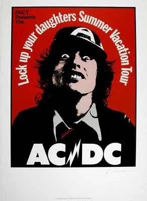 AC/DC famous Aussie 'Daughters' 1975 POSTER