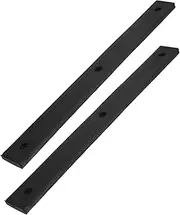 Alipis 2Pcs Rubber Damping Strips Shock Absorbing Pads for Noise Reduction Vibration Absorption Rubber with Steel Inserts for Shelving and Equipment Protection