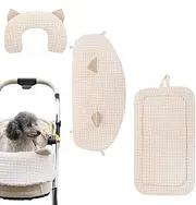 Dog Stroller Pad, Removable Soft Puppy Cushion, Washable Pet Cart Guard Mat, Cozy Sleeping Pad for Travel, Camping & Outdoor Use, Compact Comfort for Small & Medium Dogs