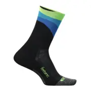 Feetures - Elite Ultra Light Cushion Mini-Crew - Rhythmic Black