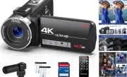 4K Video Camera Camcorder Ultra 44MP Vlogging Camera for YouTube 18X Digital
