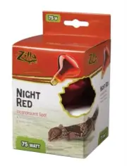 Zilla Night Red Basking Spot Bulb 75W Reptile Terrarium Lamp Light