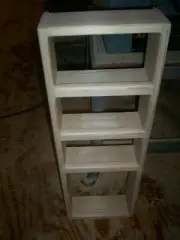 4 SHELF 11.1/4 X 30 SOLID PINE WOOD SPICE RACK, WALL MOUNT, 3 INCH WORKING SHELF