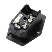 250V 10A IEC320 C14 Mounting Power Socket 3 Pin Panel Plug with Fuse Switch