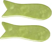 HIAKDOFT Jade Roller for Face Body 2pcs Scraping Massage Boards Enhance Skin Elasticity for Self-massage
