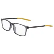 NEW NIKE 7282 037 Dark Grey & Saffron Quartz Eyeglasses 52/17/145 with Nike Case