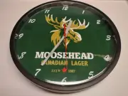Moosehead Beer Wall Clock - 10"