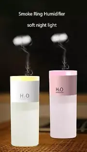 Wireless Rechargeable USB Ultrasonic Smoke Ring Humidifer Essential Oil Diffuser
