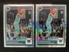 2023-24 Hoops Premium Stock BRANDON MILLER Lot (2) RC Scope + Disco #245 Hornets