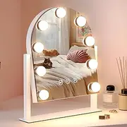 ZL ZELing Vanity Mirror with Lights, Makeup Mirror with Lights,Lighted Makeup Mirror, 3 Color Modes, Dimmable Light,360° Rotation
