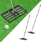 Lawn Leveling Rake Heavy Duty Ergonomic Handle Thickened Base for Pasture