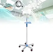 Stainless Steel Oral Exam Light,LED Surgical Examination Lamp,360° Rotation Floor Stand Type Lamp with Five-Claw Base, Led Exam Lamp with Height Adjustable with Handrail