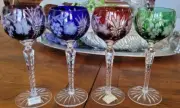 Park Avenue Cut Crystal Multi Colored Stemware AMAZING!
