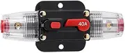 (40A) - STETION Car Audio 40 Amp Resettable Fuse Circuit Breaker Car Protect for Audio System Fuse 12-24V DC for Car Audio Amps Overload Protection Fuse (40A)