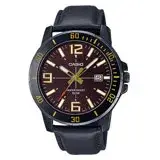 在飛比找遠傳friDay購物優惠-CASIO 卡西歐 指針男錶 皮革錶帶 生活防水 日期顯示 