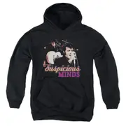 Hoodie - SUSPICIOUS MINDS Pull-Over Sweatshirt pure cotton
