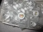 11 x EGOKI Ceramic Knob Handles ,Antique Flower Pattern Porcelain Cupboard Door