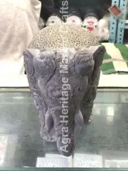 8" Exclusive Marble Elephant Statue Unique Beautiful Bedroom Gift Decor