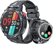 KARRYIN Smart Watches for Men 5ATM Waterproof, 4G ROM Smartwatch Support Connect to Bluetooth Headphones, Answer and Make Call, Heart Rate Blood Pressure Monitor, Compatible with Android iOS Phone
