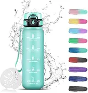 Children's Drinking Bottle, 500 ml, Drinking Bottle for Carbonated Drinks, Can Be Carried, Leak-Proof with Filter, Water Bottle for School, Gym, Camping, Teal