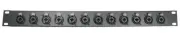 1U Procraft Rack Panel 12 Ch Combo XLR 1/4" Patch Panel (AFP1U-12NCJ6FI-S) USA