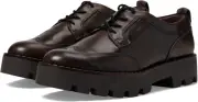 Franco Sarto Women's Balin Oxford Lace Up Loafers Brushed Brown 6.5M