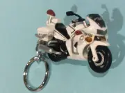 Keychain Honda VFR800P White Bi Police Metropolitan Mascot Accessories