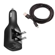 6ft Micro USB Cable 2-in-1 Car Home Charger Long Cord Travel Power for Tablets