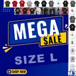 MEGA FLASH BISA 3 衣服進口 T 恤動漫火影忍者一件漫畫日本尺碼 L