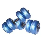 Water Filled Dumbbells Set - Water Filled Weights - Blue: 4~32 Lbs Adjustable