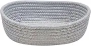 Small Woven Storage Basket - Mini Storage Bins Small Woven Baskets | Ears Baskets for Organizing Bins Organizer Wicker Nursery Room Kids Baby Dog Toy