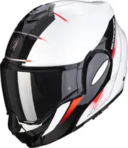 Scorpion EXO-Tech Evo Primus, modular helmet , color: White/Black/Red , size: S