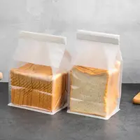 在飛比找樂天市場購物網優惠-免運 可開發票 吐司袋450克面包卷邊鐵絲封口包裝透明烘焙包