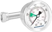 MEASUREMAN HEA Spraying Pressure Gauge 0-4000PSI,1/4" NPT Fittings,Assembly with T Piece Fit for Titan/Wagner Airless Sprayer,Replacement for Titan 0580495, 580495