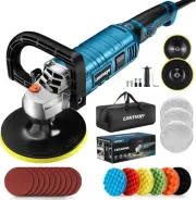Buffer Polisher, 1600W 7 Inch/6 Inch Rotary Polisher 1600W, Blue