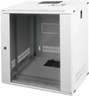 12RU Wall Mount Network Cabinet, Data Server Rack Enclosure with Lockable Glass