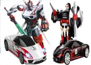 MZ Transforming Car 2337P Toy RC IR Robot Porsche Race Racing Remote Control